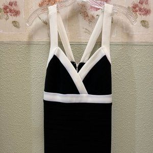 Sexy Guess Black and White Dress